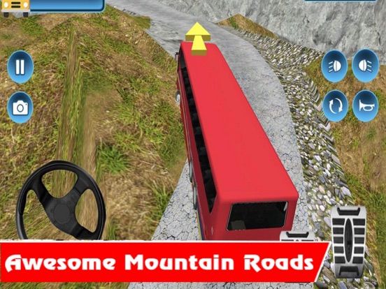Hill Bus Sim: Driving Master game screenshot