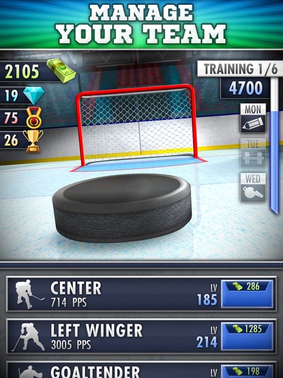 Hockey Clicker game screenshot