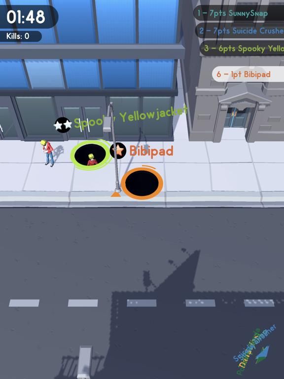 Hole.io game screenshot