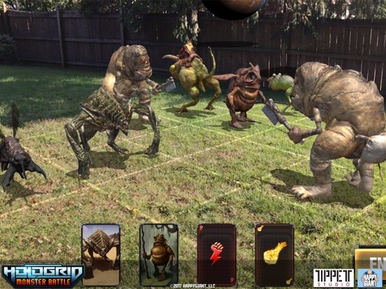 HoloGrid: Monster Battle AR game screenshot