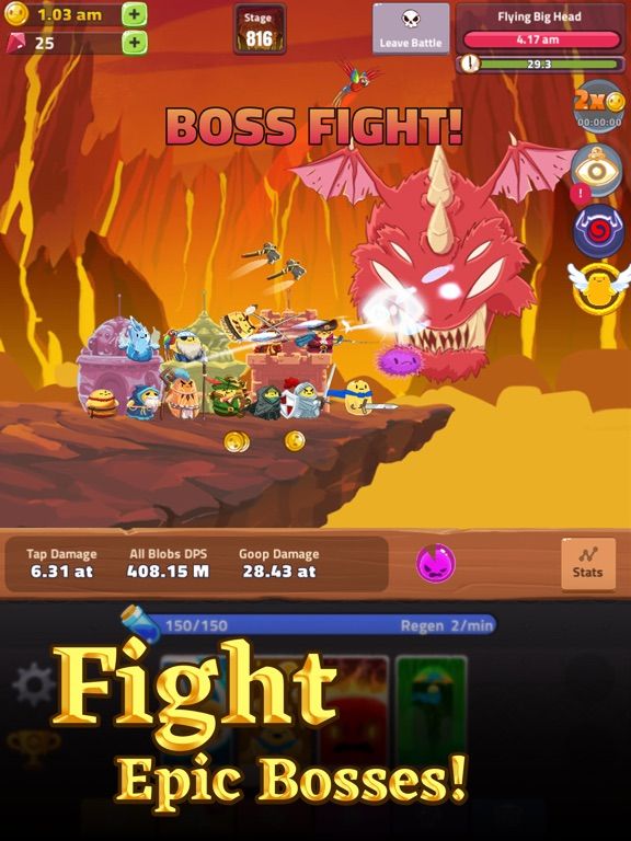 Hopeless Heroes: Tap Attack game screenshot