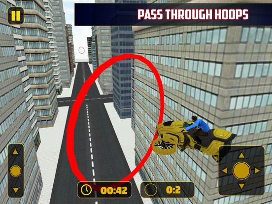 Hovercraft Flying Bike 3D App Screenshot