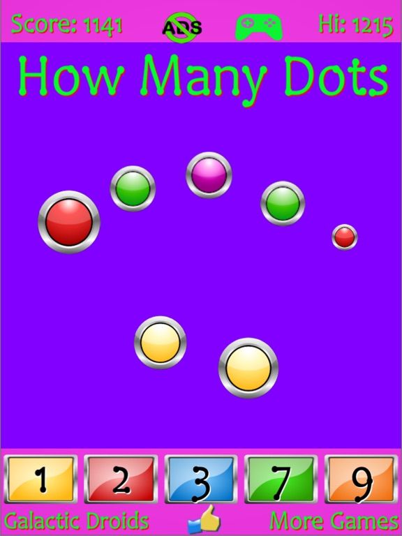 How Many Dots game screenshot