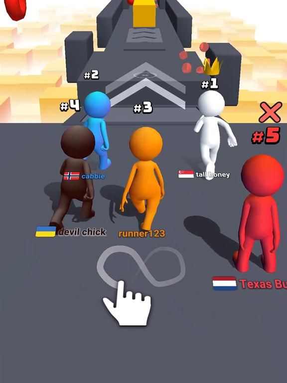 Human Runner 3D game screenshot