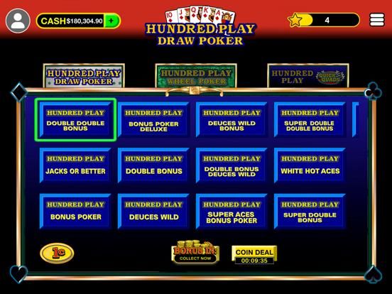 Hundred Play Draw Poker game screenshot