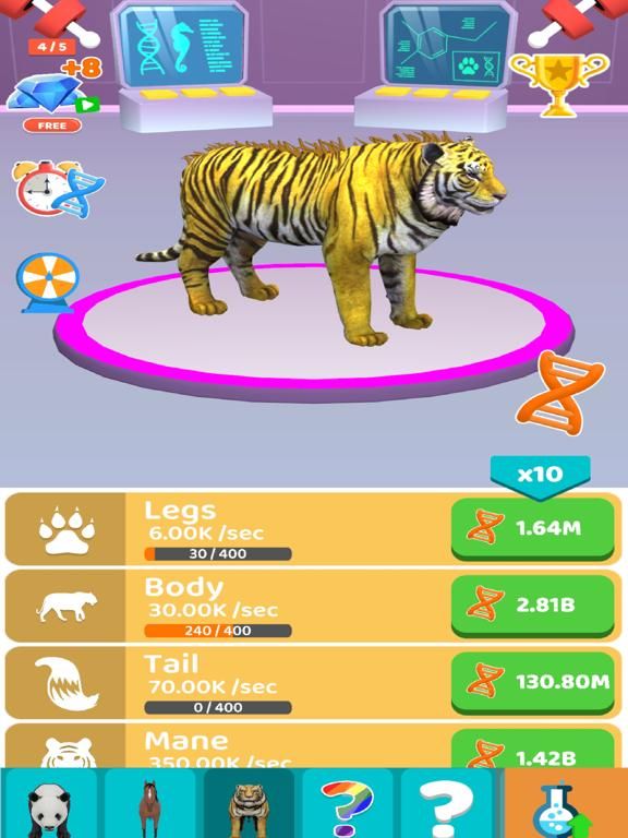Idle Animal Evolution App Screenshot