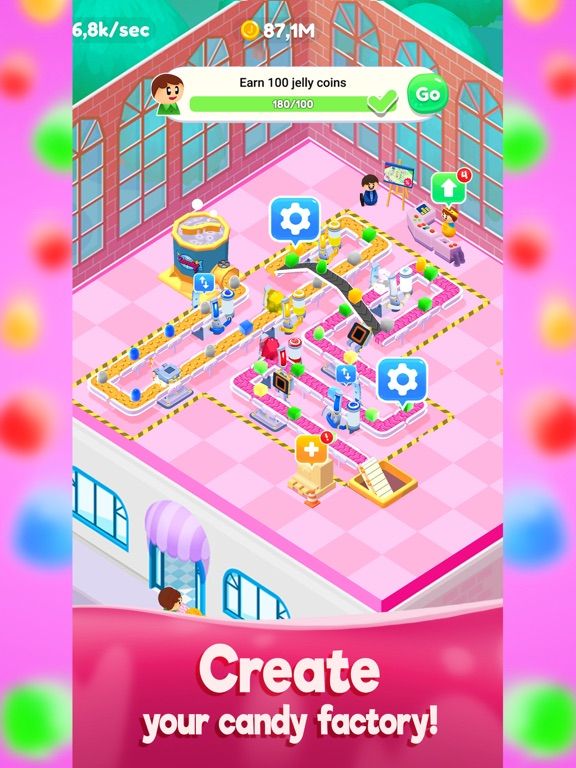 Idle Candy Factory! game screenshot