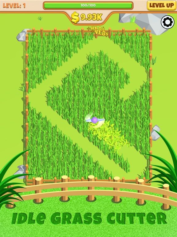 Idle Grass Cutter game screenshot