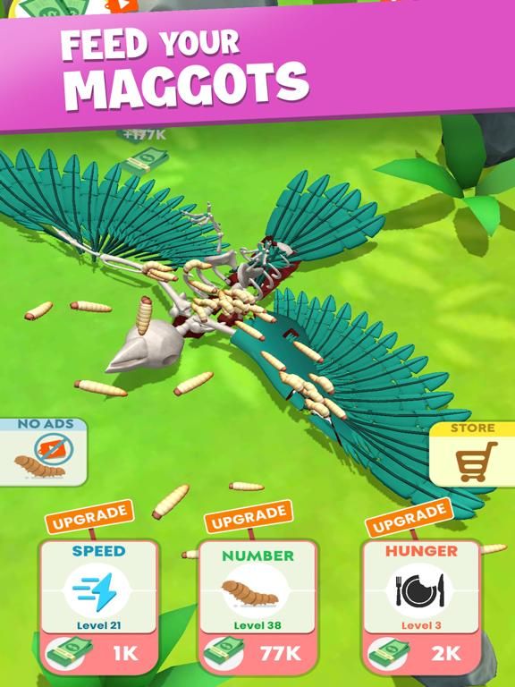 Idle Maggots game screenshot