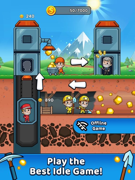 Idle Miner Tycoon game screenshot