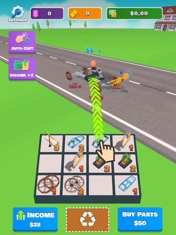 Idle Racer  Tap, Merge & Race game screenshot