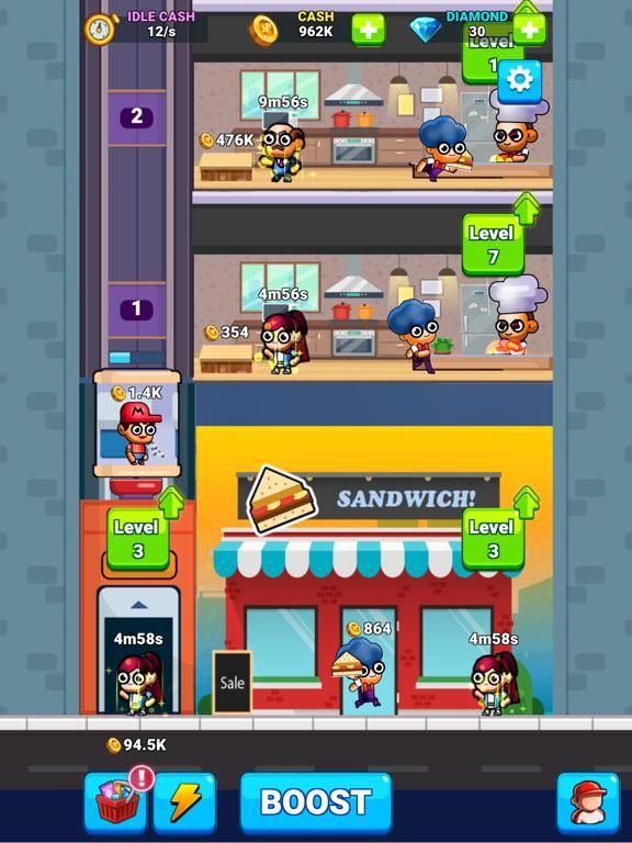 Idle Sandwich game screenshot