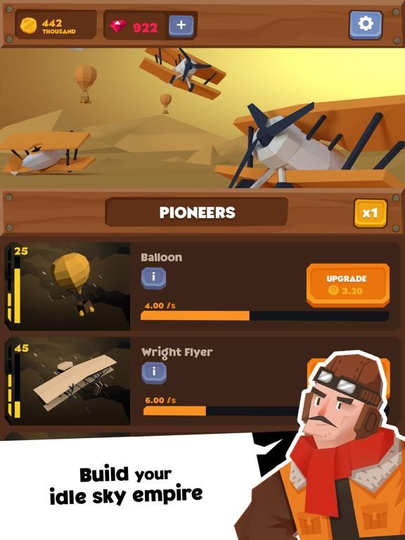 Idle Skies App Screenshot