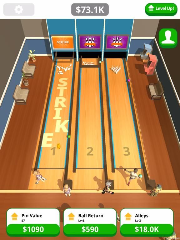 Idle Tap Bowling game screenshot