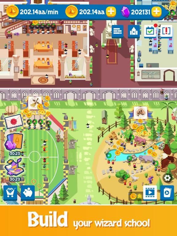Idle Wizard School game screenshot