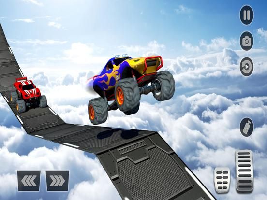 Impossible Monster Car Ramps App Screenshot