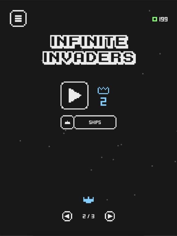 Infinite Invaders game screenshot