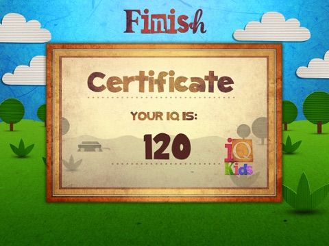 IQ Kids: test game screenshot