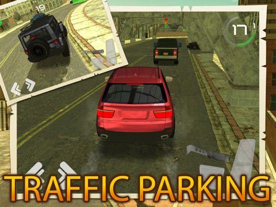 Jeep Drive City Traffic Parking Simulator a Real Driving Test Run Racing Games game screenshot