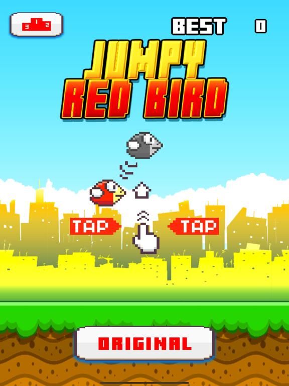 Jumpy Red Bird game screenshot