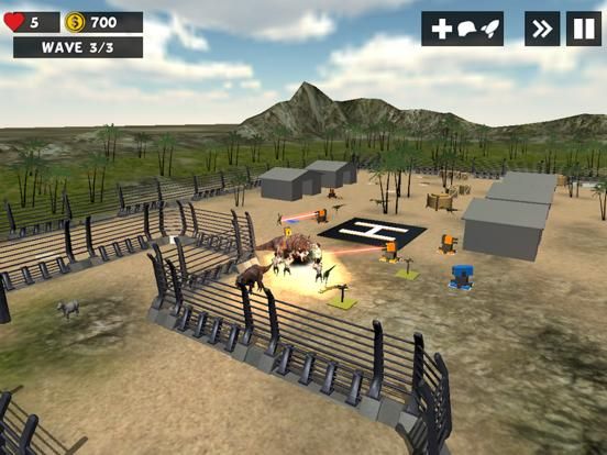 Jurassic Dino Defense 3D game screenshot