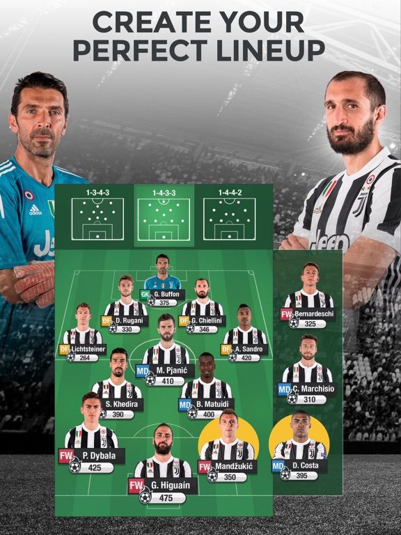 Juventus Fantasy Manager 2015 game screenshot