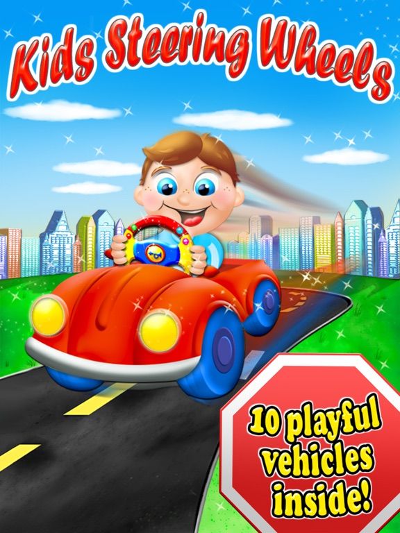 Kids steering wheels game screenshot