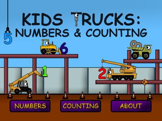 Kids Trucks: Numbers and Counting game screenshot