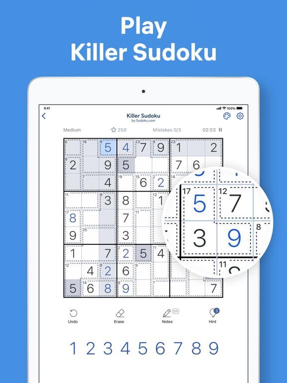 Killer Sudoku by Sudoku.com game screenshot