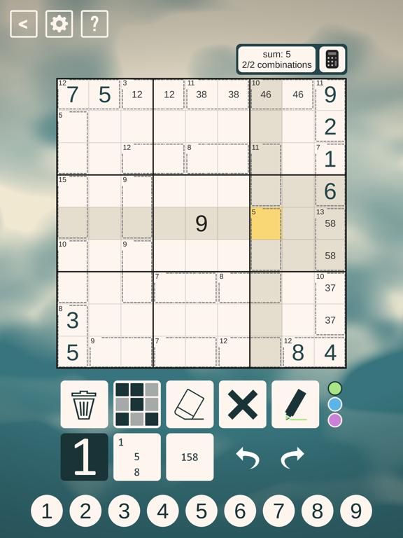 Killer Sudoku CTC App Screenshot