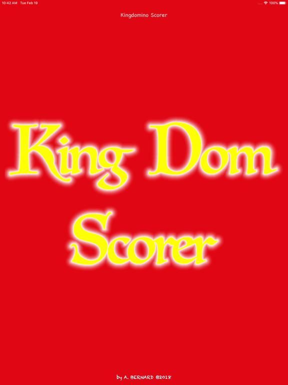 King Dom Scorer App Screenshot