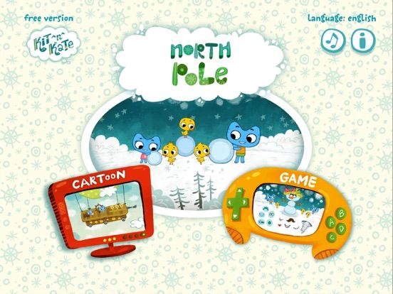 Kit-n-Kate. North Pole game screenshot