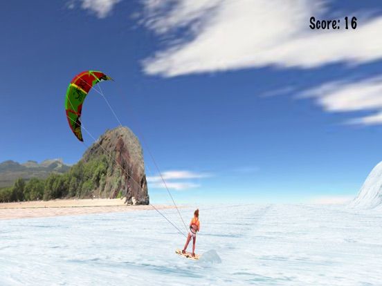 Kitesurf game screenshot