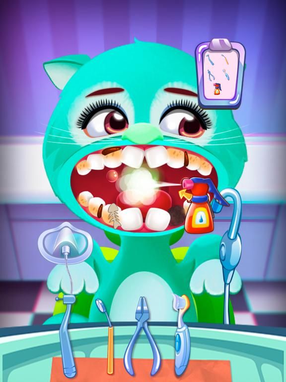 Kitty Cat Dentist game screenshot