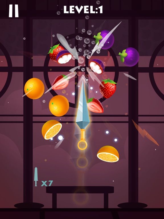 Knife Rush Fruit game screenshot