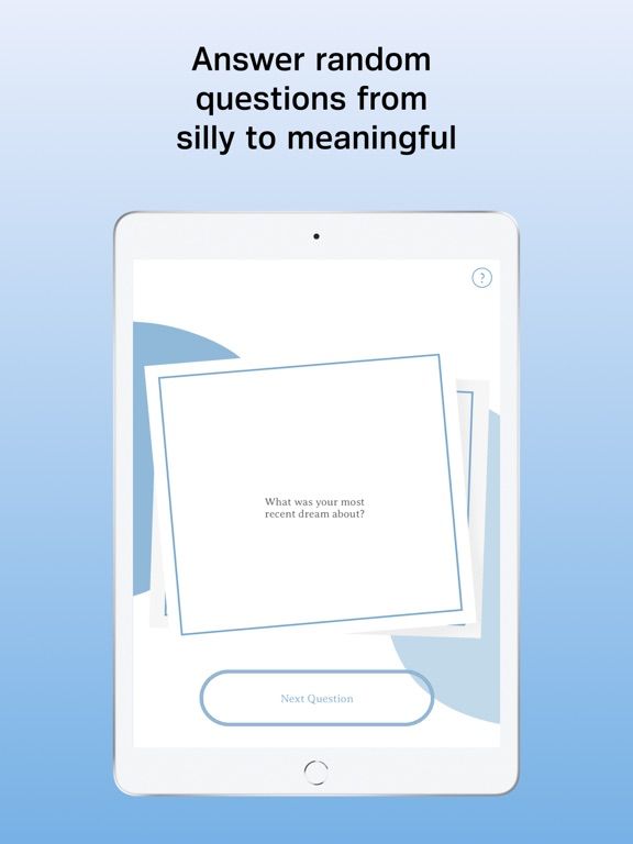 KnowMeBetter: Random Questions App Screenshot
