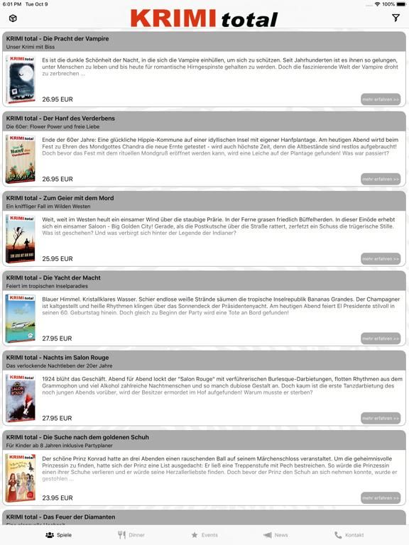 KRIMI total App Screenshot
