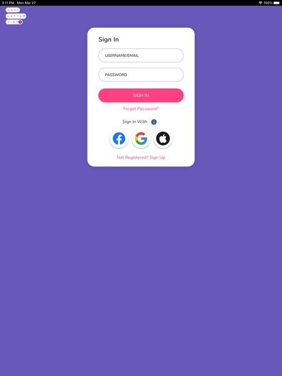 Last Letter First App Screenshot