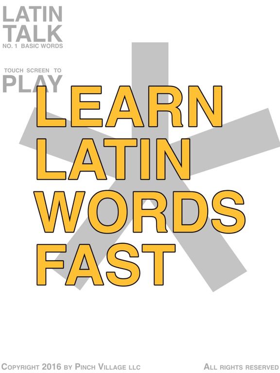 Latin Talk game screenshot