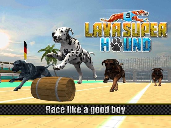 Lava Super Hound Racing game screenshot