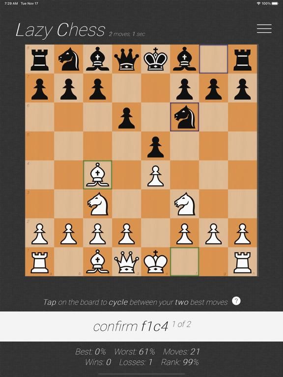 Lazy Chess App Screenshot
