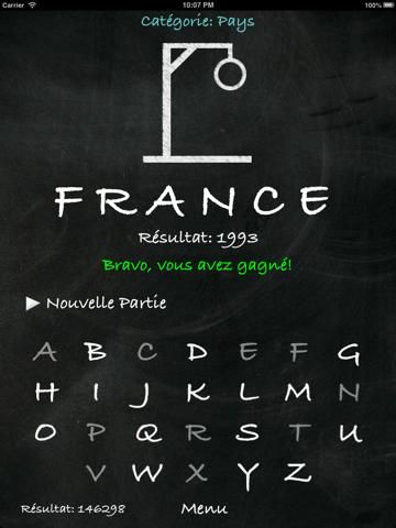 Le Pendu (Français) game screenshot