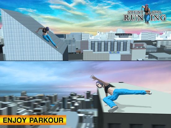 Legendary Parkour Stuntgirl Running game screenshot