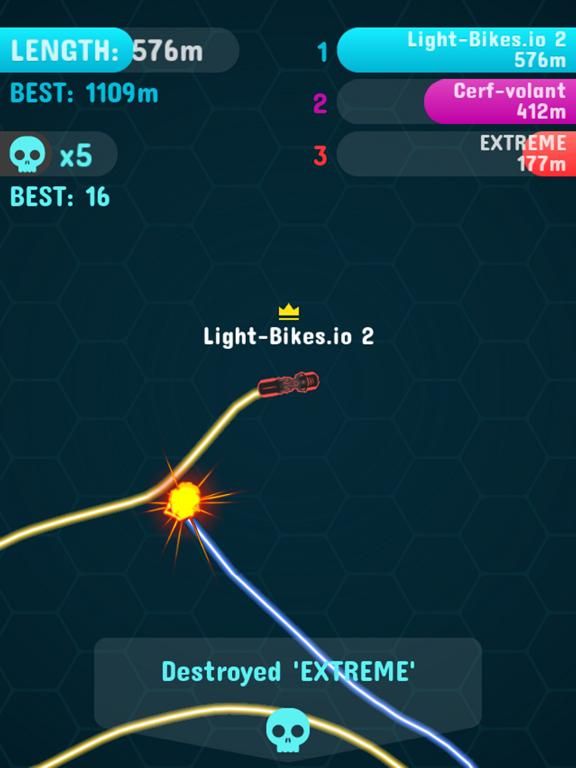 Light-Bikes.io 2 App Screenshot