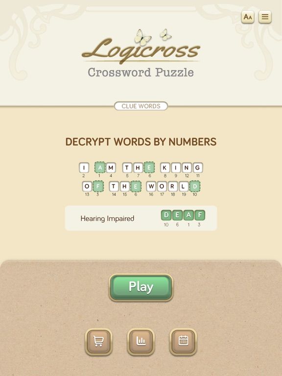 Logicross: Crossword Puzzle game screenshot