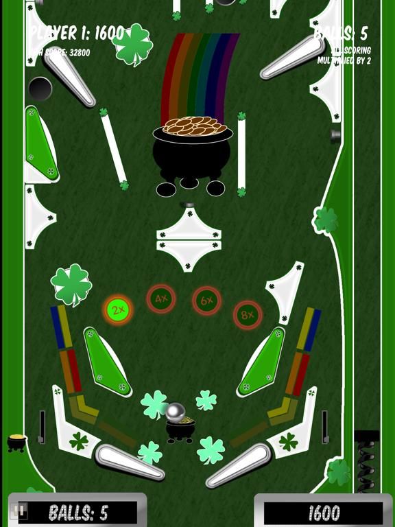 Lucky Shamrock Pinball App Screenshot