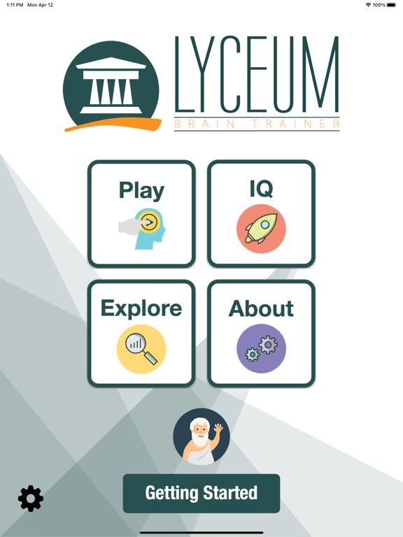 Lyceum Brain Trainer App Screenshot