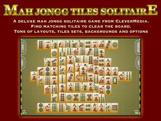 Mah Jongg Solitaire by CleverMedia game screenshot