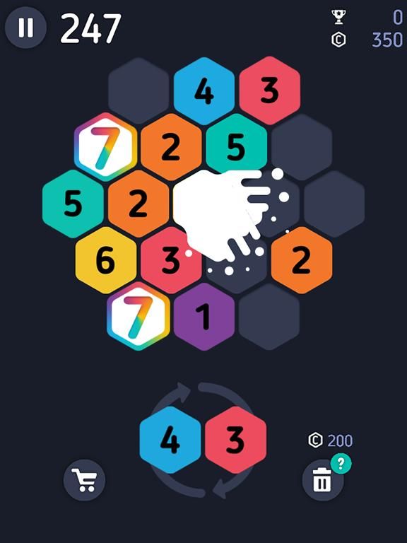 Make7! Hexa Puzzle game screenshot