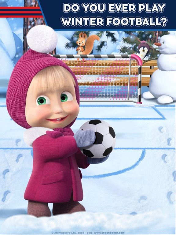 Masha and the Bear Soccer Game App Screenshot